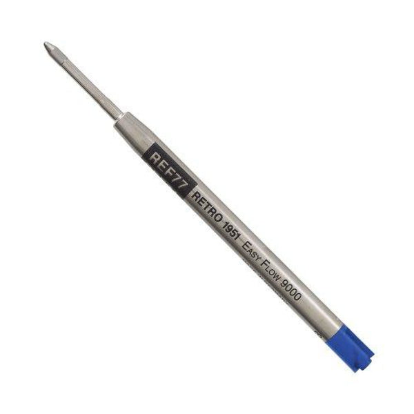 Retro 51 Easy-Flow 9000 Ballpoint Pen Refill in Blue - Pack of 3 Ballpoint Pen Refill