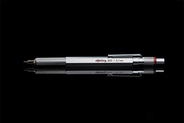 Rotring 800 Series Mechanical Pencil in Silver - 0.7mm Mechanical Pencil