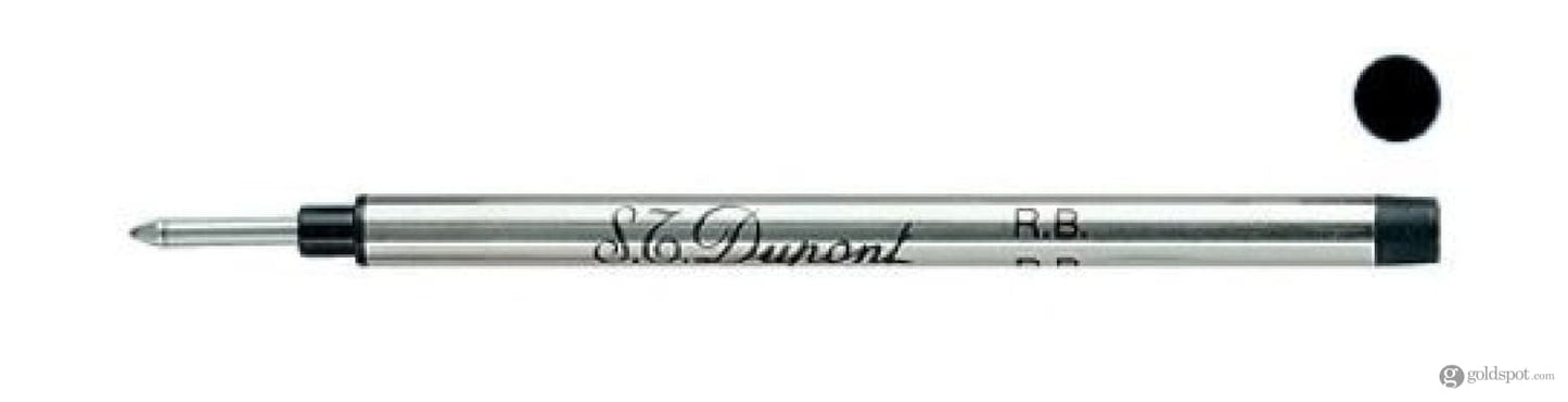 S.T. Dupont Rollerball Refill in Black - Medium Point Rollerball Refill