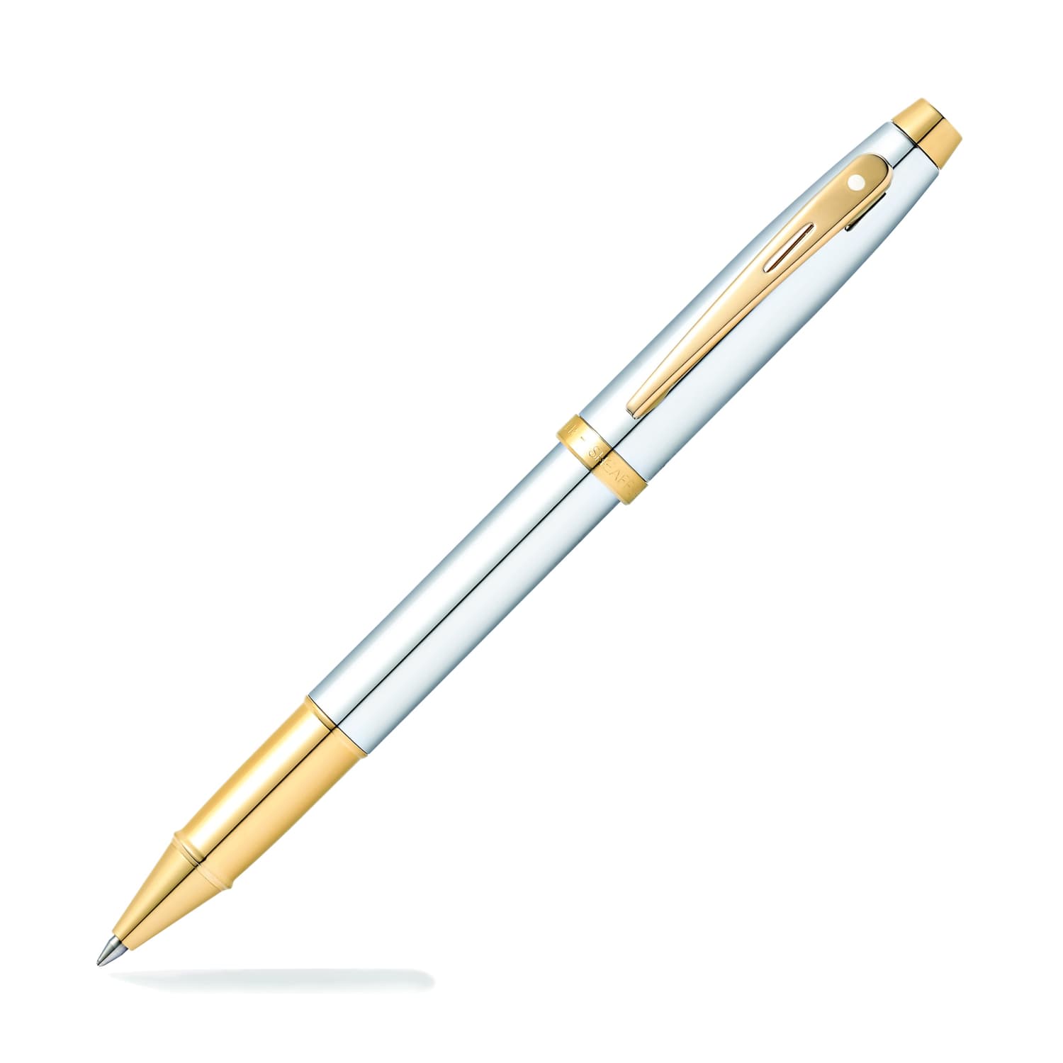 Sheaffer 100 Fountain Pen - Chrome with Gold