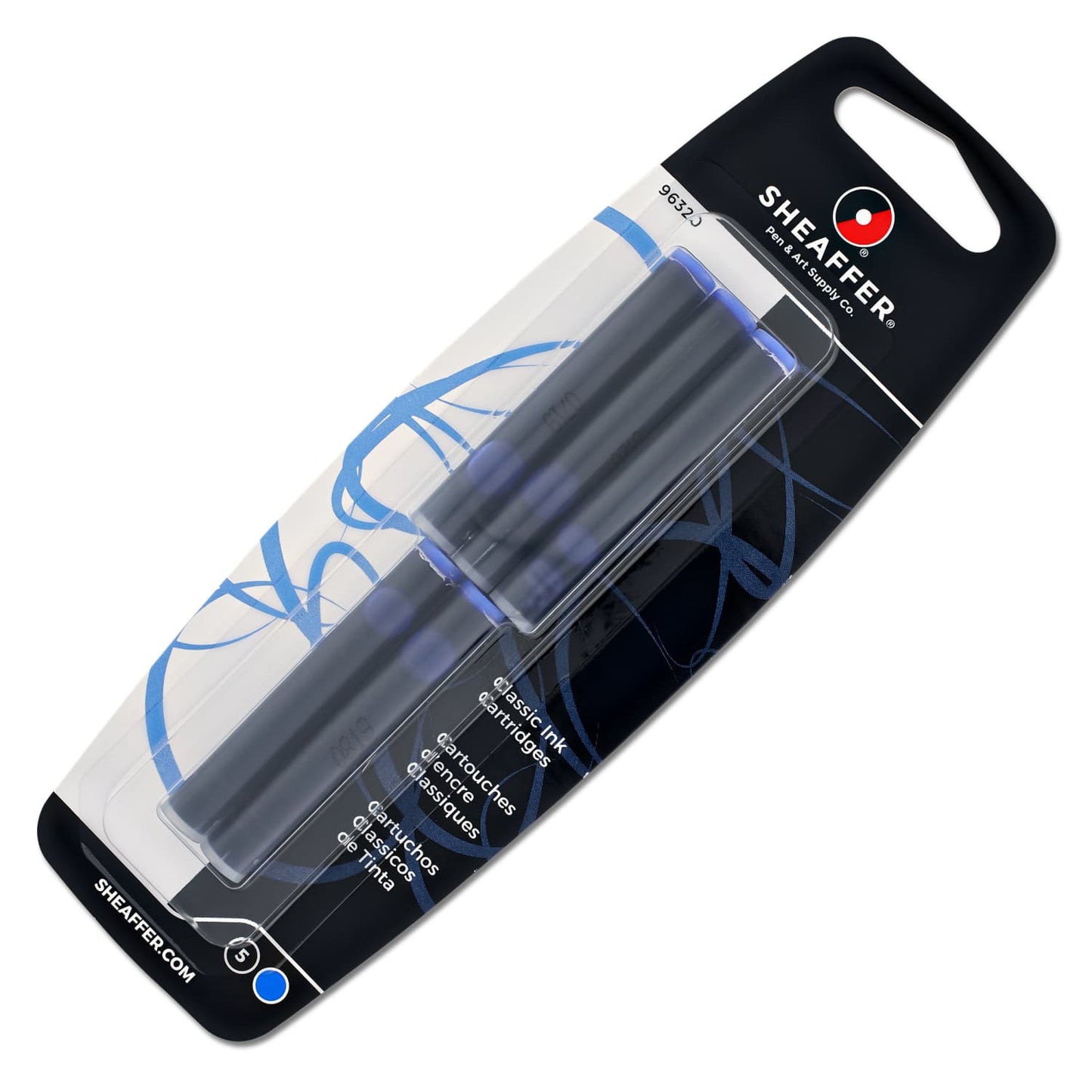 Sheaffer Ink Cartridges in Blue - Pack of 5 Fountain Pen Cartridges