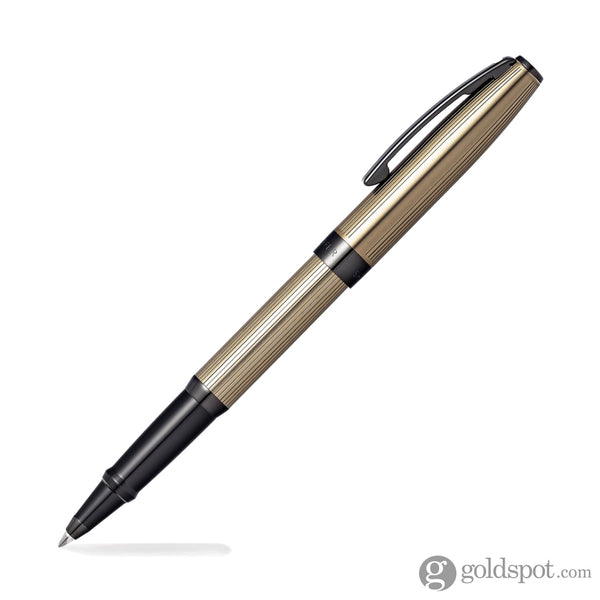 Sheaffer Sagaris Rollerball Pen - Titanium Gray with Vertical Line Engraving Pen