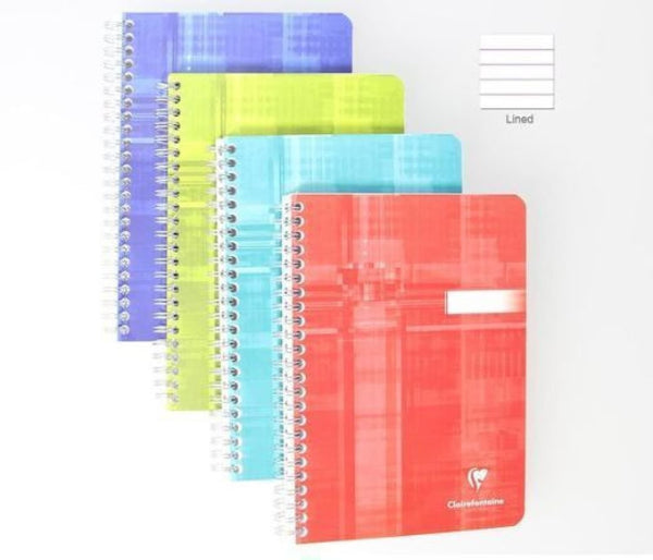 Clairefontaine Wirebound Ruled Notebook in Assorted Colors - 6 x 8.25 Notebook