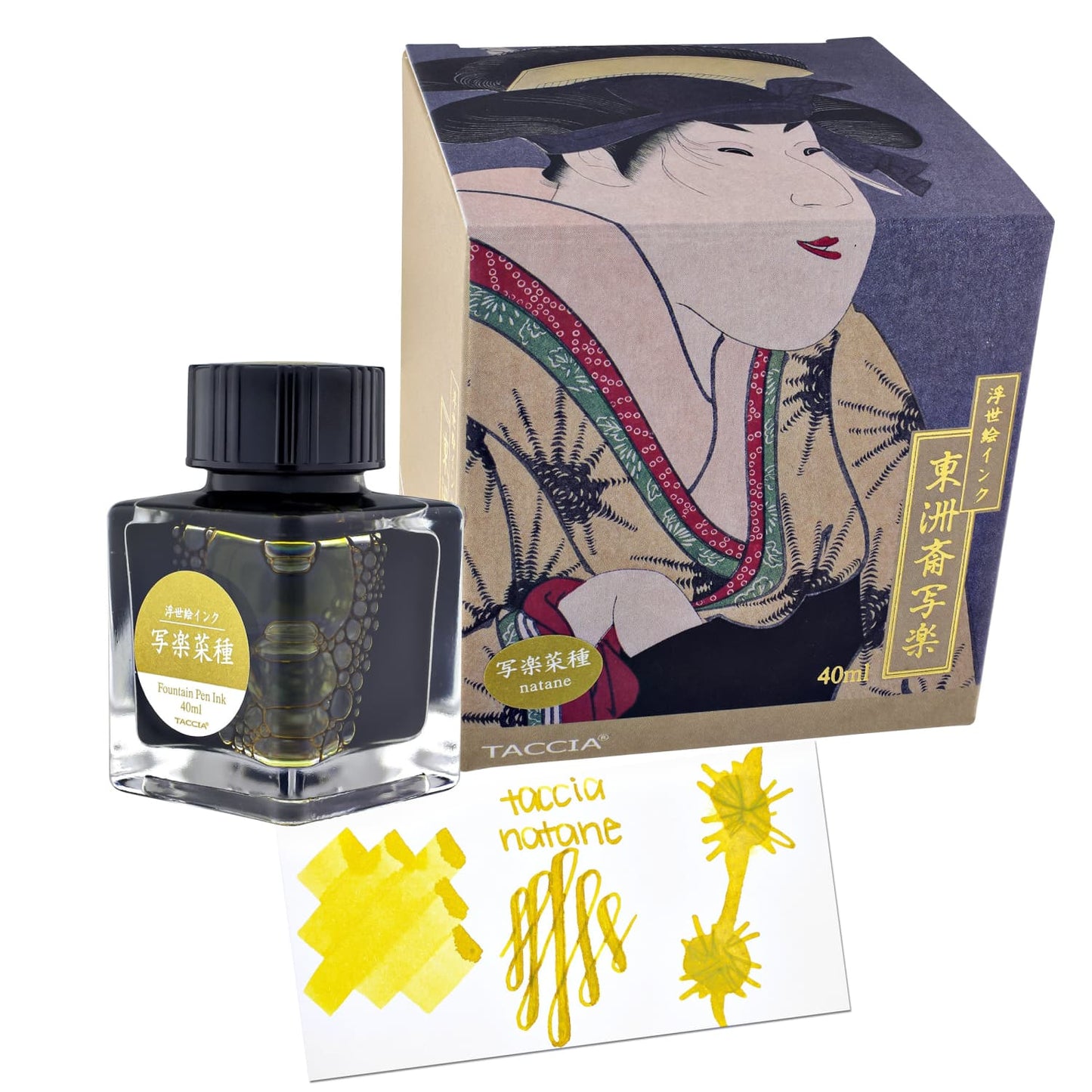 Taccia Sharaku-Natane (Rapeseed Yellow) Bottled Ink - 40 mL Bottled Ink