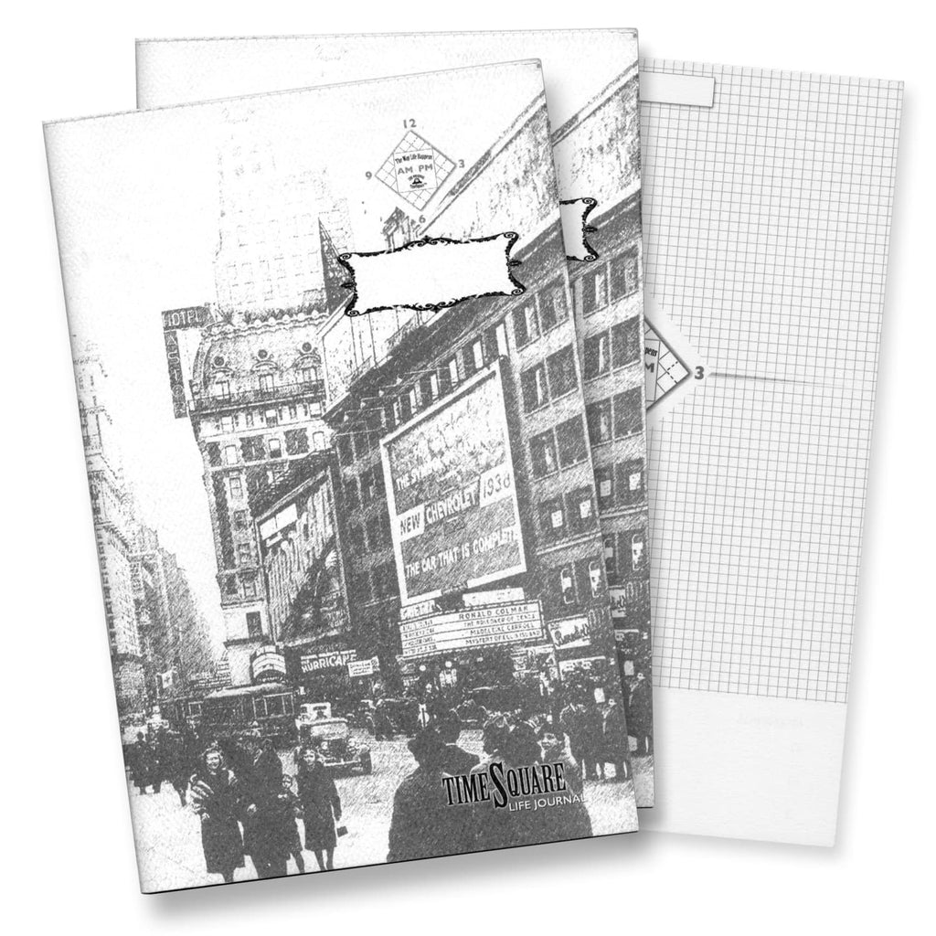 Timesquare Life Journal with Time Management Design Notebook - Pack of 2 Notebook