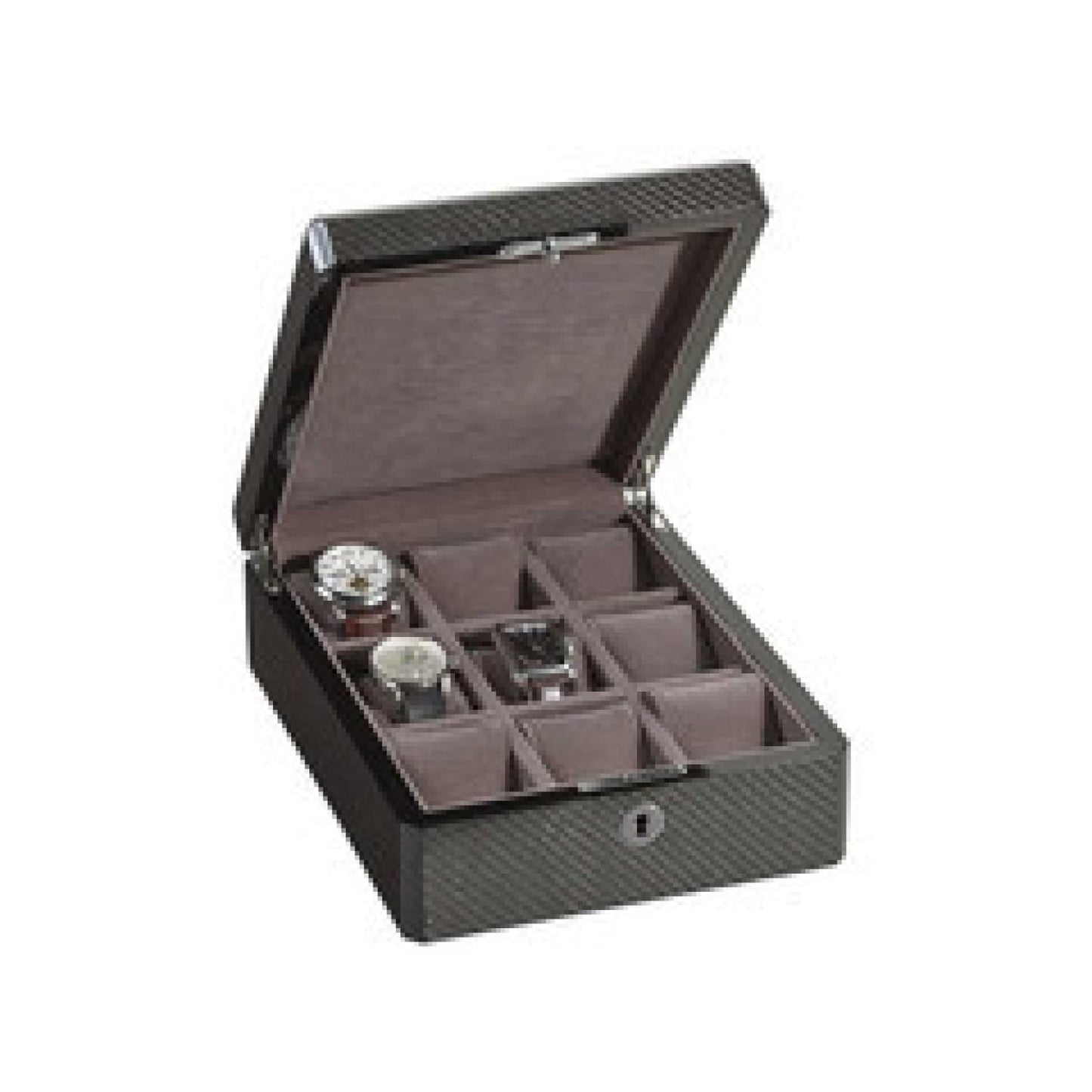 Venlo 15 Collection 9 Watch Holder Case in Carbon Fiber Pen Case