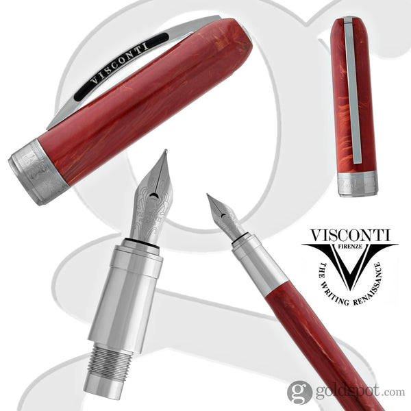 Visconti Rembrandt Fountain Pen in Red Fountain Pen