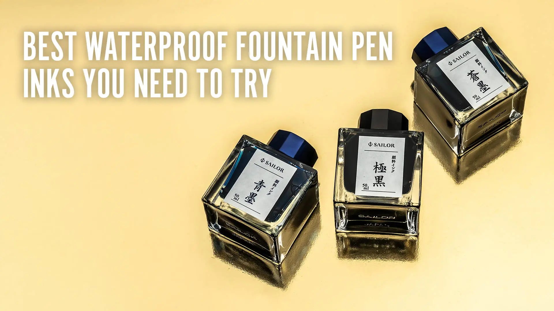 Best Waterproof Fountain Pen Inks You Need to Try - Goldspot Pens