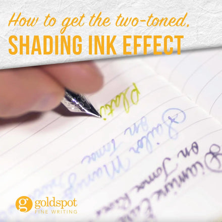 How to get the two-toned shading ink effect