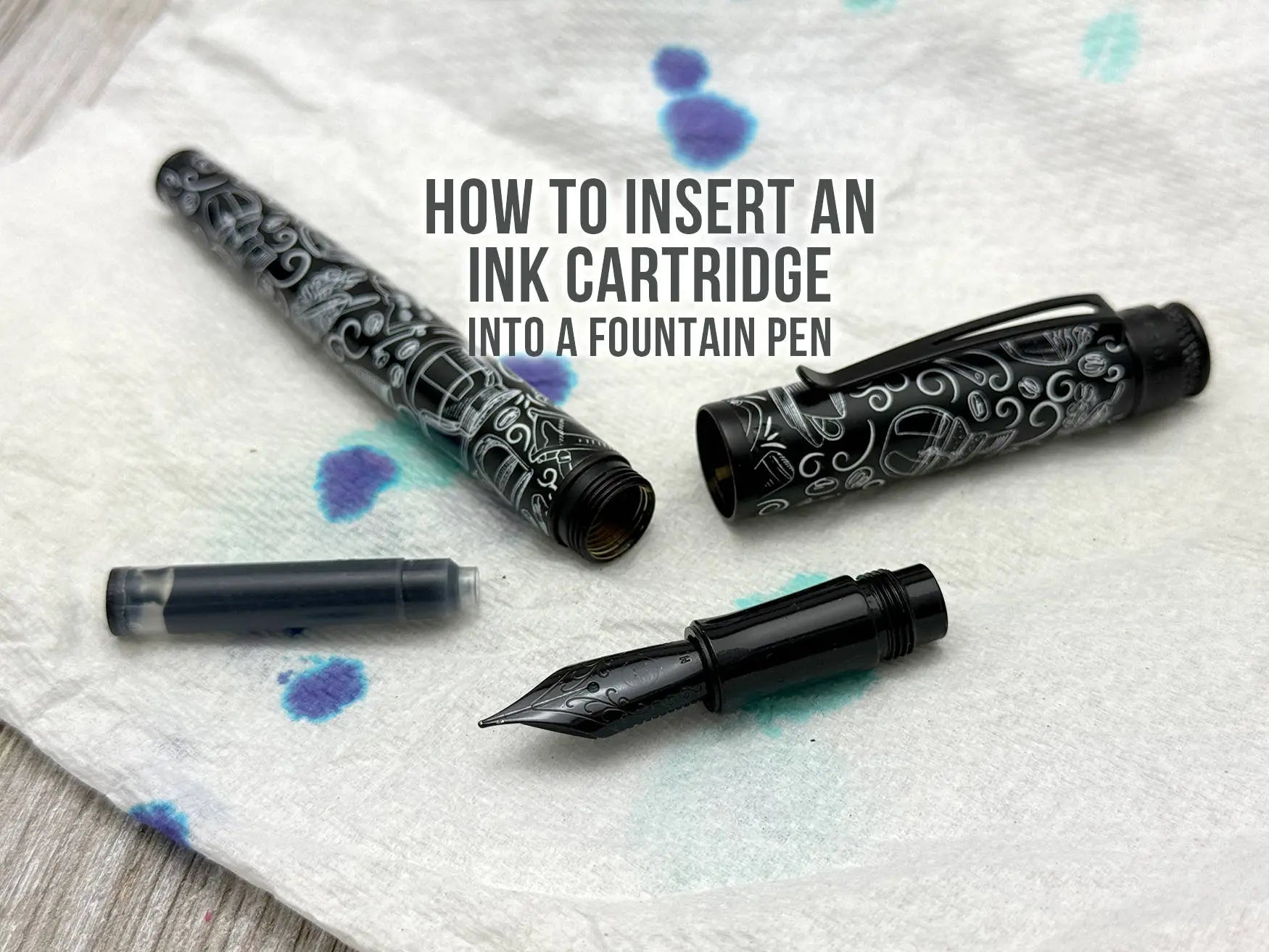 How to Insert Ink Cartridge in a Fountain Pen - Goldspot Pens