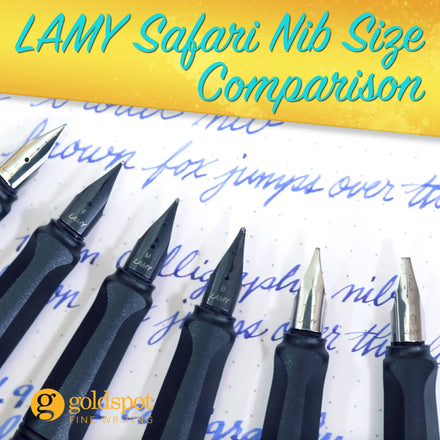 Lamy Safari Fountain Pen Nib Size Comparison