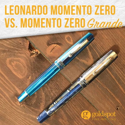 Leonardo Momento Zero vs. Momento Zero Grande Fountain Pen Comparison