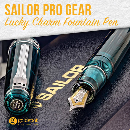 Sailor Professional Gear Fountain Pen Review featuring the Lucky Charm