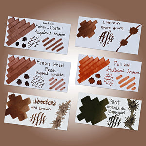 Brown Fountain Pen Inks