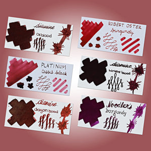 Burgundy Fountain Pen Inks