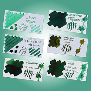 Green Fountain Pen Inks