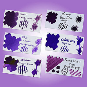 Purple Fountain Pen Inks