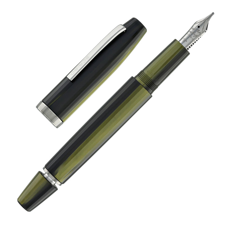 Scribo Flow Fountain Pen in Evoluzione with Ruthenium Trim