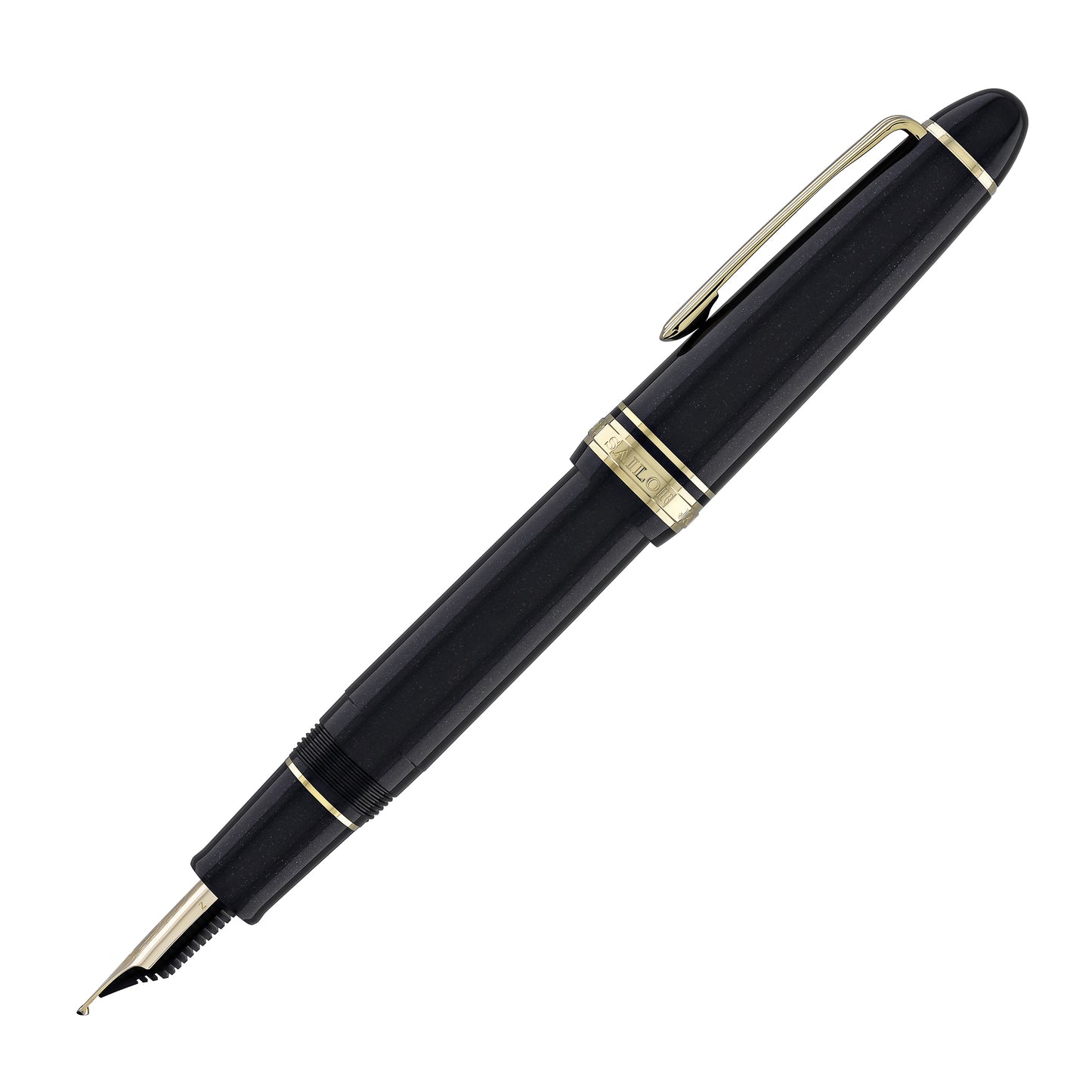 Sailor 1911 Large Fountain Pen in Shining Black - 18kt Gold Nib