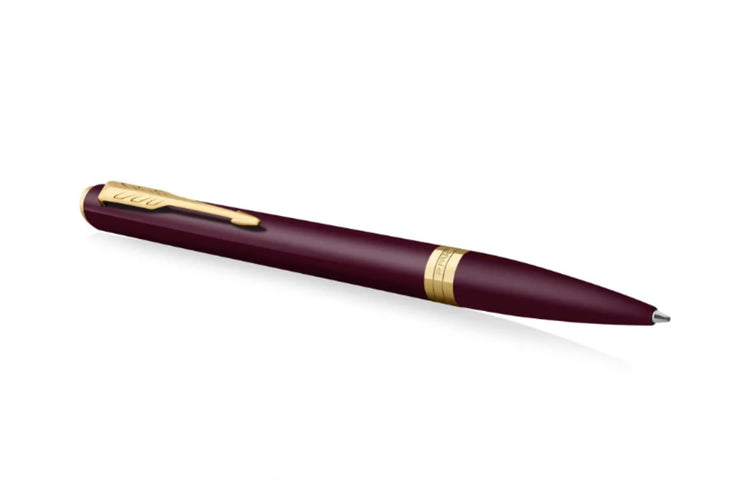 Parker Meridian Ballpoint Pen in Red with Gold Trim