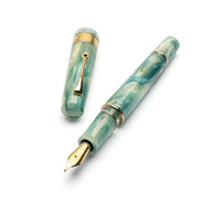Leonardo Momento Zero Grande 2.0 Fountain Pen in Ortensia, Gold Trim No. 8 Size Nib
