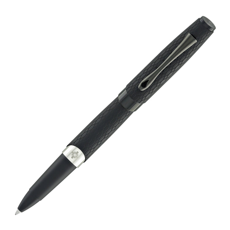 Diplomat Cobra Rollerball Pen in Matte Black Guilloche