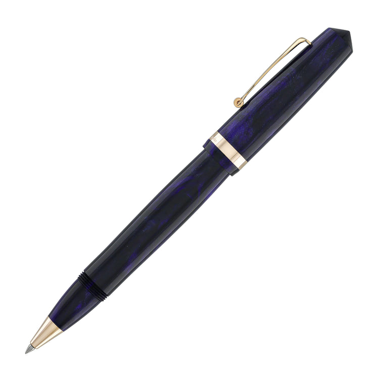 OMAS Studio Rollerball Pen in Ametista Profondo with Rose Gold Trim