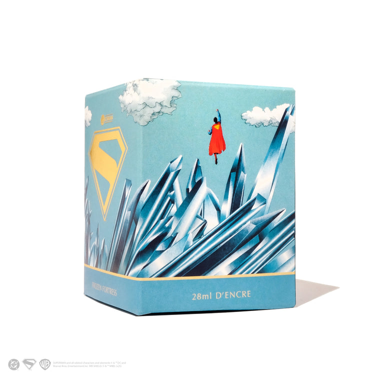 Ferris Wheel Press Superman Themed Bottled Ink in Frozen Fortress  - 28 mL