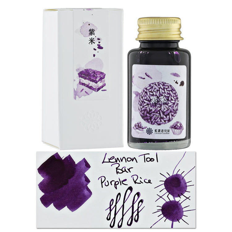 Lennon Tool Bar Winter 2023 Fountain Pen Ink in Purple Rice - 30ml