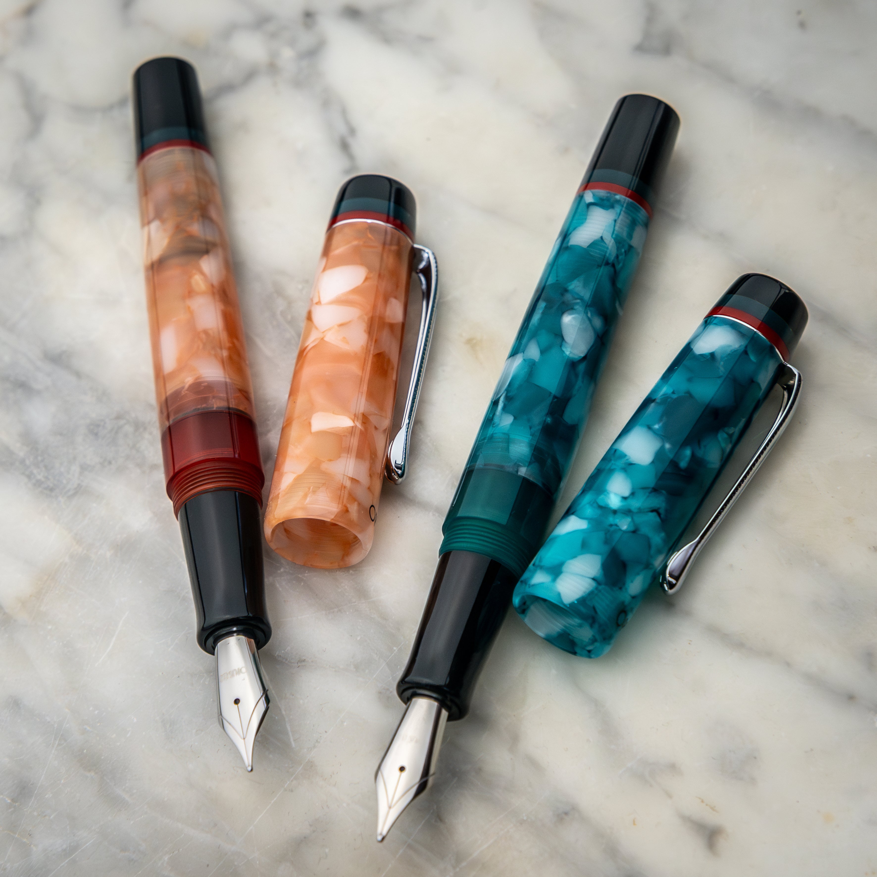 Opus 88 Minty Fountain Pen in Light Blue - Goldspot Pens