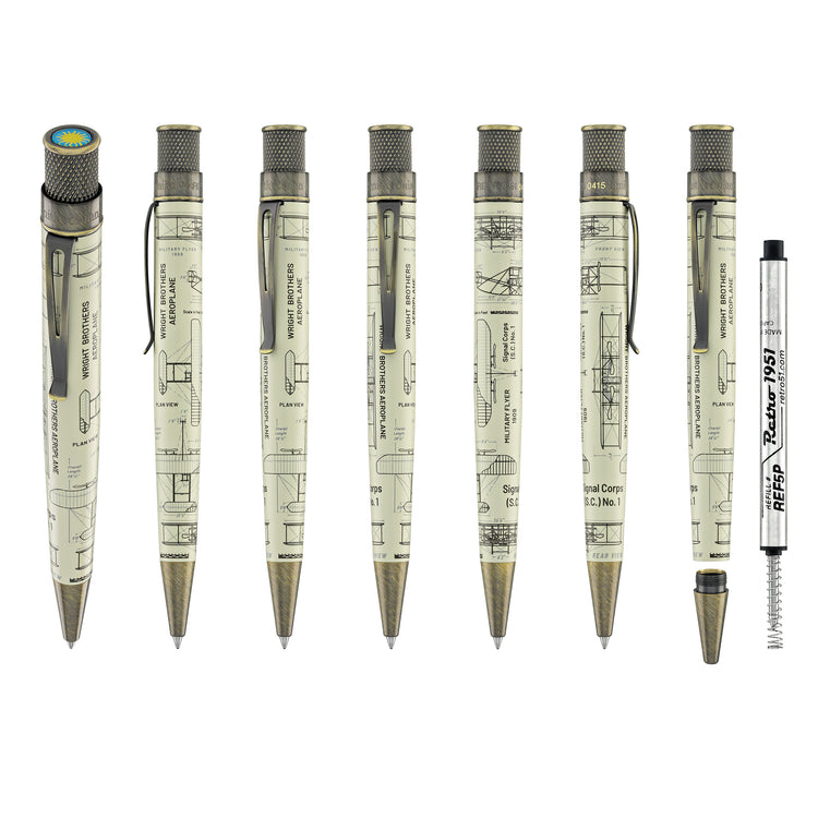 Retro 51 Tornado Smithsonian Rollerball Pen in Wright Brothers Aeroplane