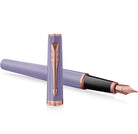 Parker Meridian Fountain Pen in Lilac Lacquer with Pink Gold Trim - Fine