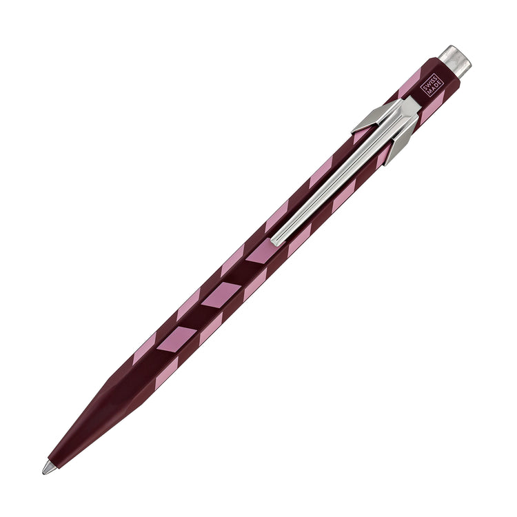Caran d'Ache 849 Mosaic Ballpoint Pen in Garnet Red