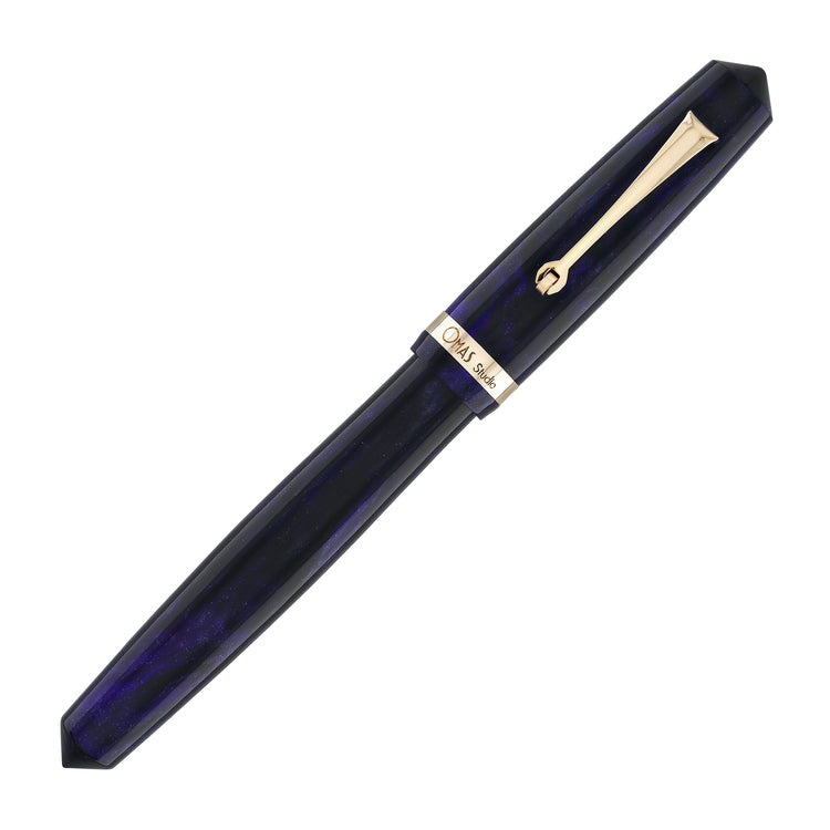 OMAS Studio Rollerball Pen in Ametista Profondo with Rose Gold Trim