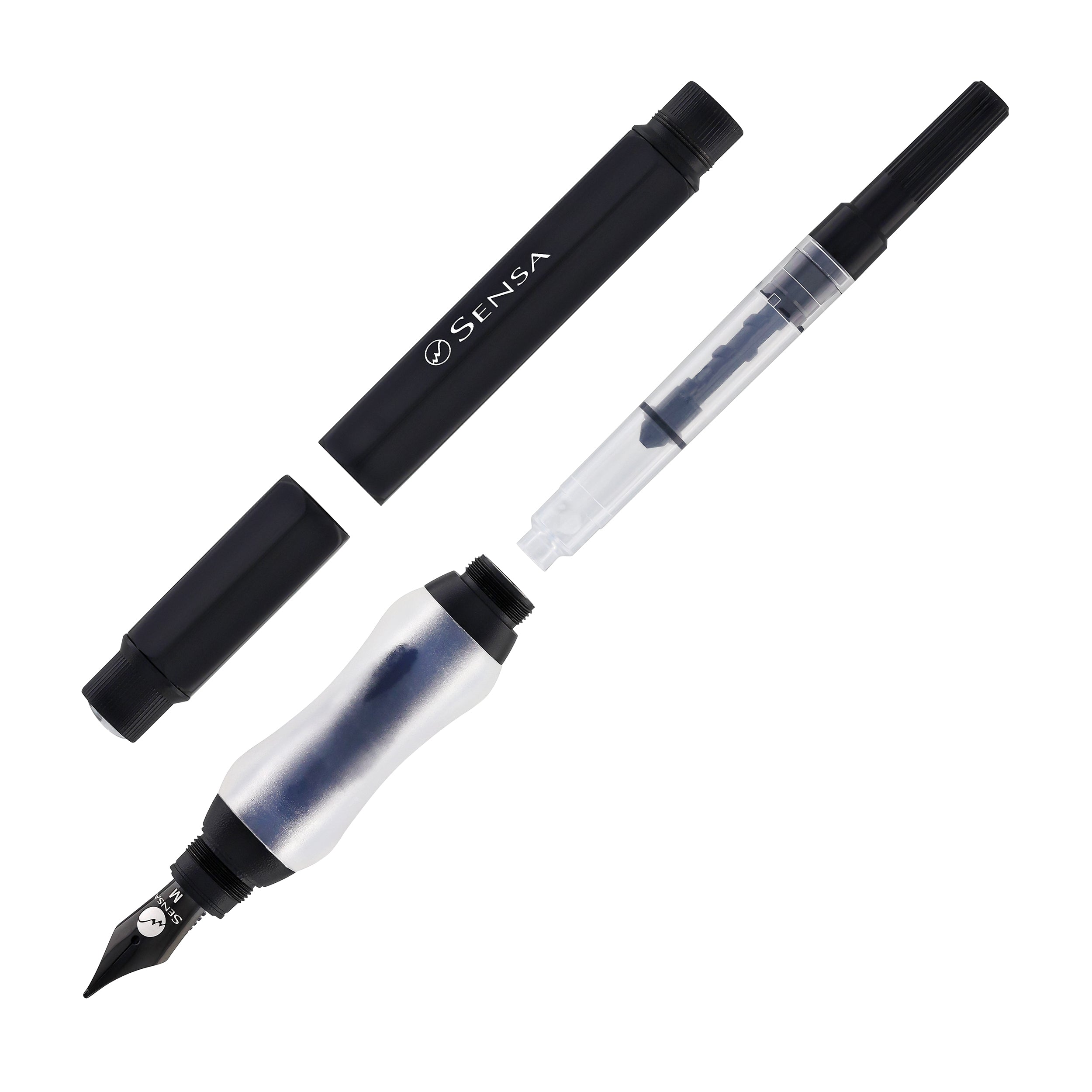 Sensa Sensagraph Fountain Pen in Raven Black - Goldspot Pens