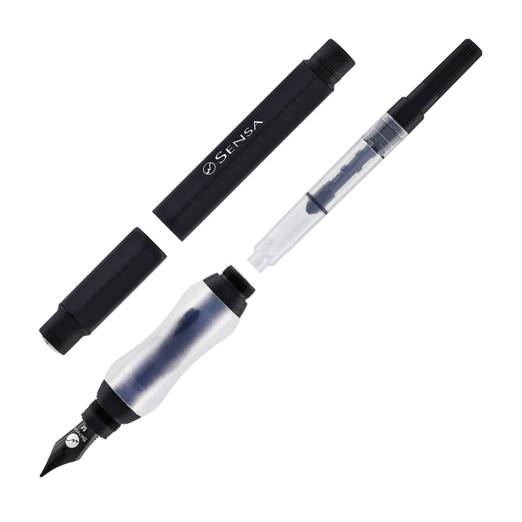 Sensa Sensagraph Fountain Pen in Raven Black