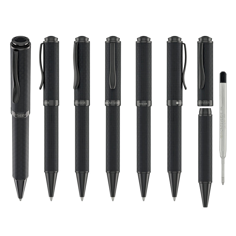 Monteverde Innova Ballpoint Pen in Matte Carbon with Gunmetal Trim
