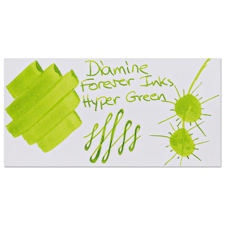 Diamine Forever Ink Bottled Ink in Hyper Green - 50 ml