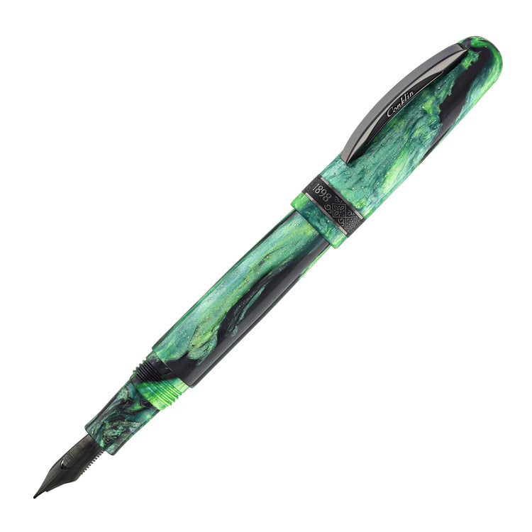 Conklin 1898 Fountain Pen in Clover Valley with Gunmetal Trim - Limited Edition
