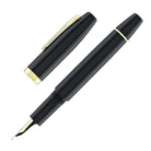 Scribo Flow Fountain Pen in Origine with Yellow Gold Trim