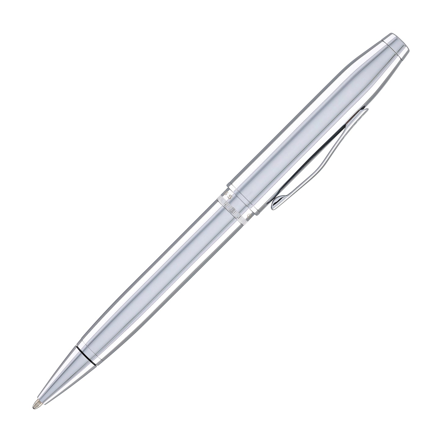 Cross Foundry Ballpoint Pen in Polished Chrome with Polished Chrome Appointments