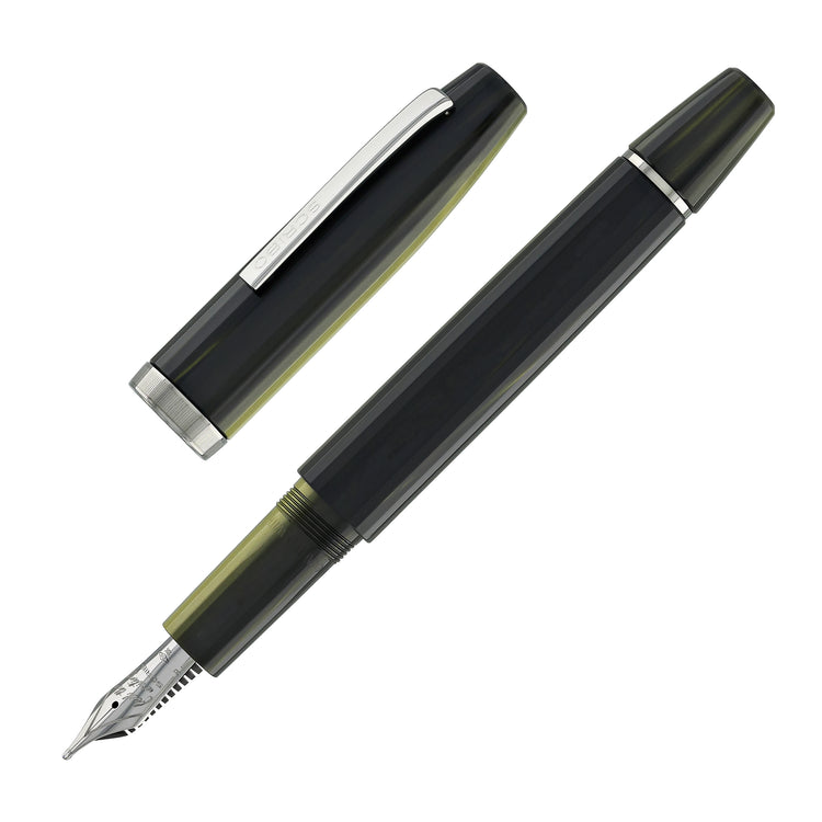 Scribo Flow Fountain Pen in Evoluzione with Ruthenium Trim