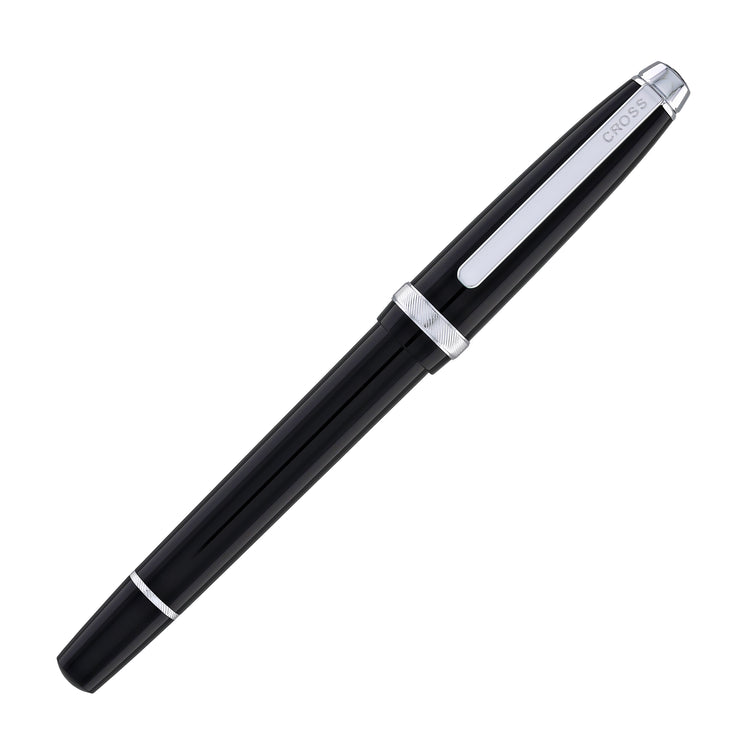 Cross Lume Ballpoint Pen in Obsidian Black with Polished Chrome Appointments