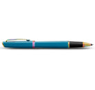 Parker Meridian Rollerball Pen in Teal Lacquer with Rainbow Trim