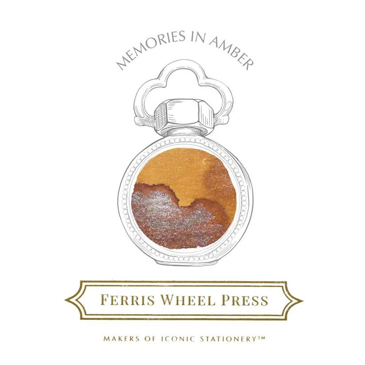 Ferris Wheel Press Shimmer Bottled Ink in Memories in Amber - 10 mL