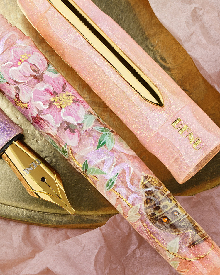 Benu Talisman Fountain Pen in Peach Blossom
