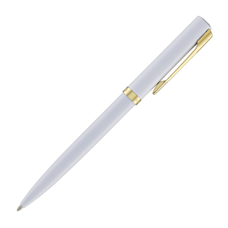 Waterman Impression Ballpoint Pen in White with Gold Coated