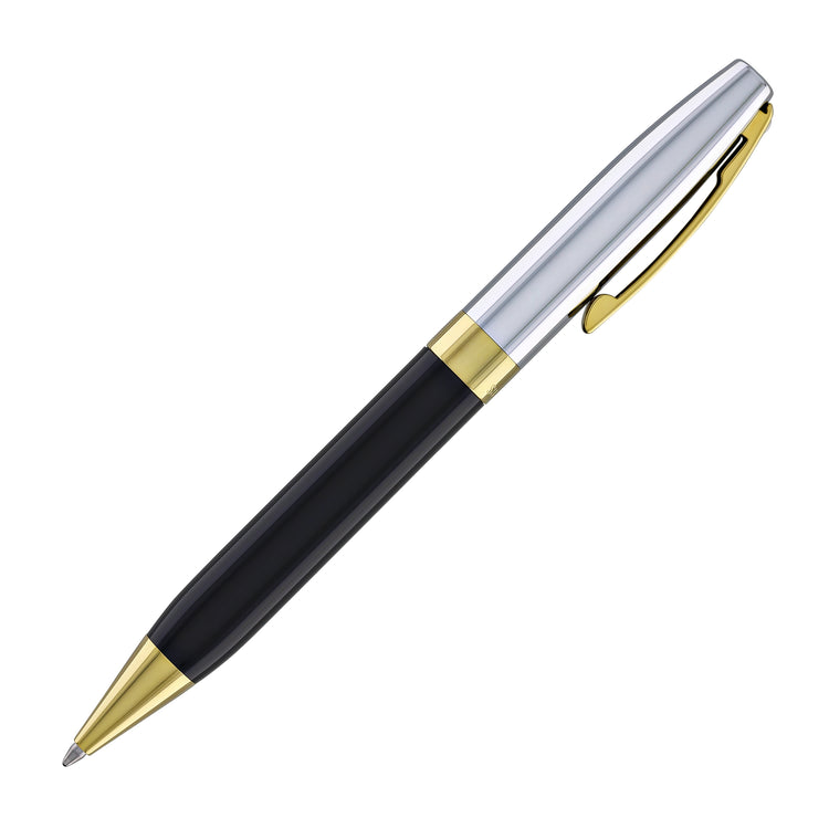 Sheaffer Legacy Ballpoint Pen in Black Lacquer with Chrome Cap 14kt Gold PVD