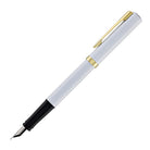 Waterman Impression Fountain Pen in White with Gold Coated - Fine Point