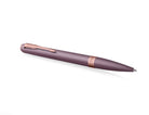 Parker Meridian Ballpoint Pen in Purple Lacquer with Pink Gold Trim